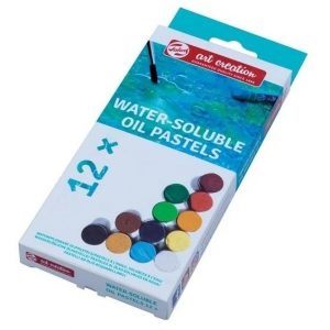 Pasteles Oleo Solubles Al Agua X 12 Colores Art Creation