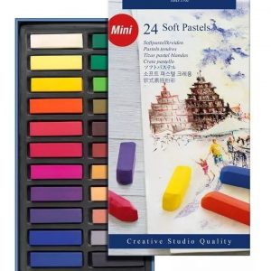 Tizas Pastel Faber Castell Mini X 24 Colores Creative Studio