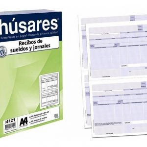 Formulario Husares 4121 A4 Recibo Sueldos Vertical X 200 Hjs