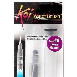 Pincel Waterbrush Koi Largo Redondo 8 Sakura