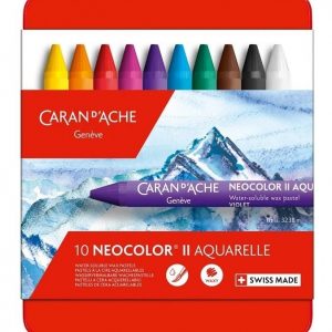 Crayones Caran Dache Neocolor Il Acuarelables X 10 Colores