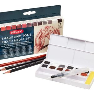Set Derwent Acuarelas Tonos Sombras Y Medios