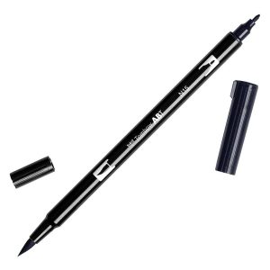 Marcador Tombow Dual Brush Abt Negro N15 Por Unidad