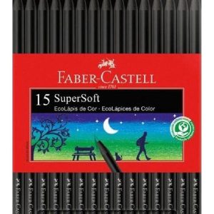 Lapices Faber Castell Supersoft Frios X 15 Colores