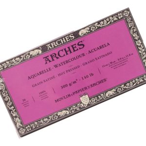 Canson Arches Block Acuarela 15x30 Cm 20 Hs 300 Grs Satinado