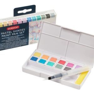 Set Derwent Acuarelas Tonos Pastel X 12 Colores
