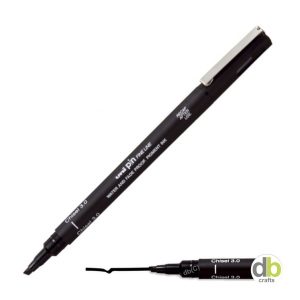 Uni Pin Cs3-200 Tinta Pigmentada Punta Chisel 3.0