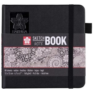 Cuaderno Sakura Sketch 140 Grs 12 X 12 Cm 80 Hs. Papel Crema