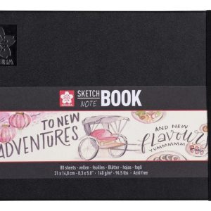 Cuaderno Sakura Sketch 140 Grs 21 X 14.8 Cm 80 H Papel Crema