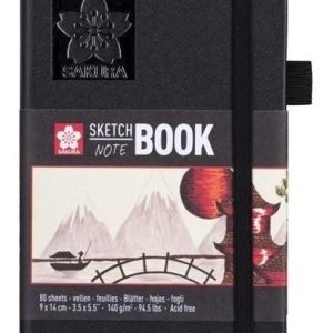 Cuaderno Sakura Sketch 140 Grs 9 X 14 Cm 80 Hs. Papel Crema