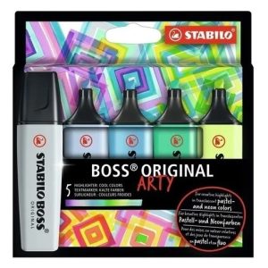 Set Stabilo Boss Original Arty Resaltadores Frios X 5