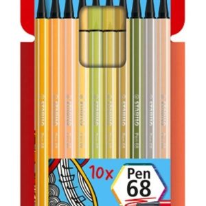 Marcadores Stabilo Pen 68 Nuevos Colores X 10 Soft