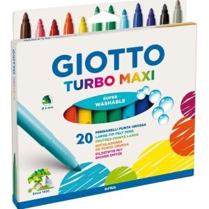 Marcador Giotto Turbo Maxi X 20 Colores
