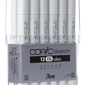 Marcadores Copic Sketch X 12 Cool Grey Grises Frios