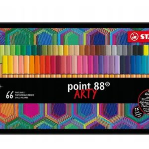 Stabilo Microfibras Pen 88 X 66 Colores Lata Metalica