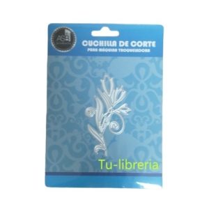 Scrapbooking Troqueles Rama Con Flores 1 Pieza