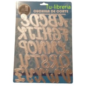 Scrapbooking Troqueles Abecedario 34 X50 Mm 26 Piezas