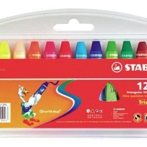 Oleos Pasteles Swano Stabilo Trio X 12 Colores