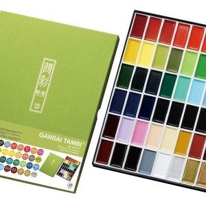 Acuarelas Gansai Tambi Kuretake 48 Colores