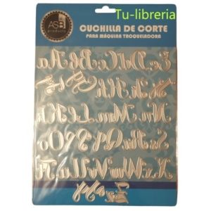 Scrapbooking Troqueles Abecedario Cursiva 26 Piezas Dobles