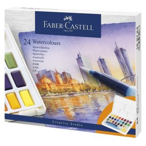 Set Acuarelas X 24 Colores Faber Castell Creative Studio