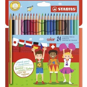 Lapices X 24 Colores Caja De Carton Stabilo