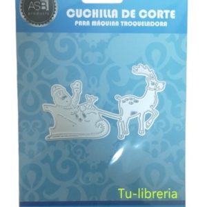 Scrapbooking Troqueles Papa Noel Con Trineo 97 X 60 Mm 1 Pie