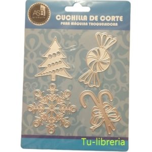 Scrapbooking Troqueles Set Navideno 4 Piezas