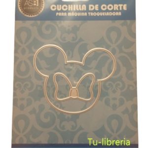 Scrap Troqueles Carita Minnie/mickey 87x70 Mm/43x30 2 Piezas