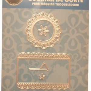 Scrapbooking Troqueles Tarjeta Circulo Y Rectangulo 82x13 Mm