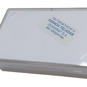 Tarjeta Blanca Telada Duograf N 3 X 100 Unid