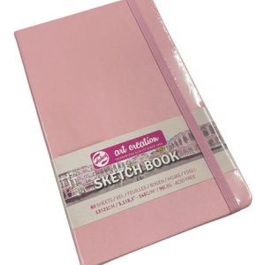 Sketch Book Dibujo Pasta De Color 80h 140gr 13x21cm Color Rosa