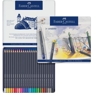 Faber Castell Lapices Goldfaber Box X 24 Caja Metalica