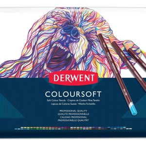 Lapices Colores Derwent Coloursoft X 72 Caja Metalica
