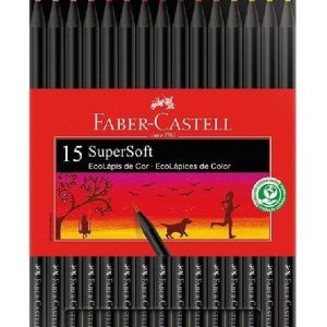 Set De 15 Lapices De Colores Faber Castell Supersoft Calidos