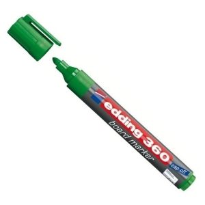 Marcador Edding 360 Para Pizarra Blanca Recargable Color Verde