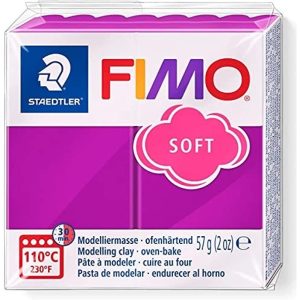 Fimo Soft Masa Moldeable Arcilla Polimerica X 56 Gramos Color 61 Purpura