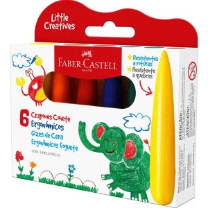 Crayón Cera Ergonómico Cohete X 6 Faber-castell