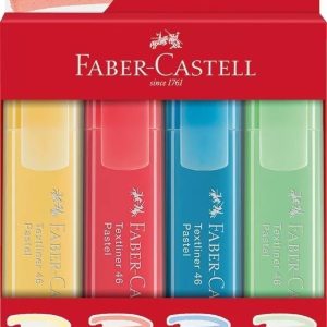 Resaltador Faber Castell Textliner 46 Color Pastel X 4