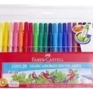 Marcadores Faber Castell Escolares X 20 Unidades