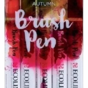 Ecoline Brush Pen Marcador Set X 5 Unidades Otoño