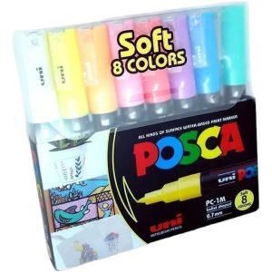 Marcador Uni Posca Soft Pc-1m X 8 Unidades Blister