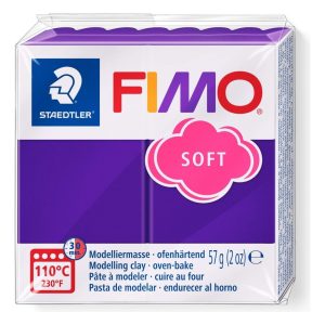 Fimo Soft Masa Moldeable Arcilla Polimerica X 56 Gramos Color 63 Ciruela
