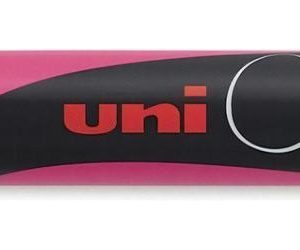 Marcador Tiza Líquida Uni Chalk Pwe 5m Trazo 1,8 A 2,5mm X U Color Rosa Flúo