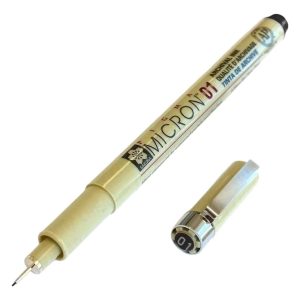 Sakura Pigma Micron Microfibra 01 0.25 Mm Negro