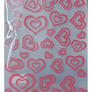 Carpeta Embossing Relieve 10 X 15cm Textura Corazones
