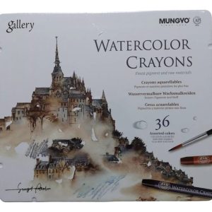 Crayones Acuarelables Mungyo Gallery 36 Colores Caja Lata