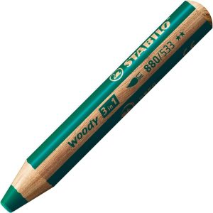 Lapices Stabilo Woody 3 En 1 X Unidad Trazo 533 Verde