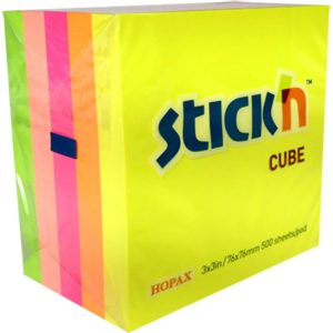Notas Adhesivas Fluo 76 X 76 Mm X 400 Stick N Cube
