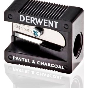 Sacapuntas Para Lapiz Pastel Y Carbonilla Derwent Color Negro
